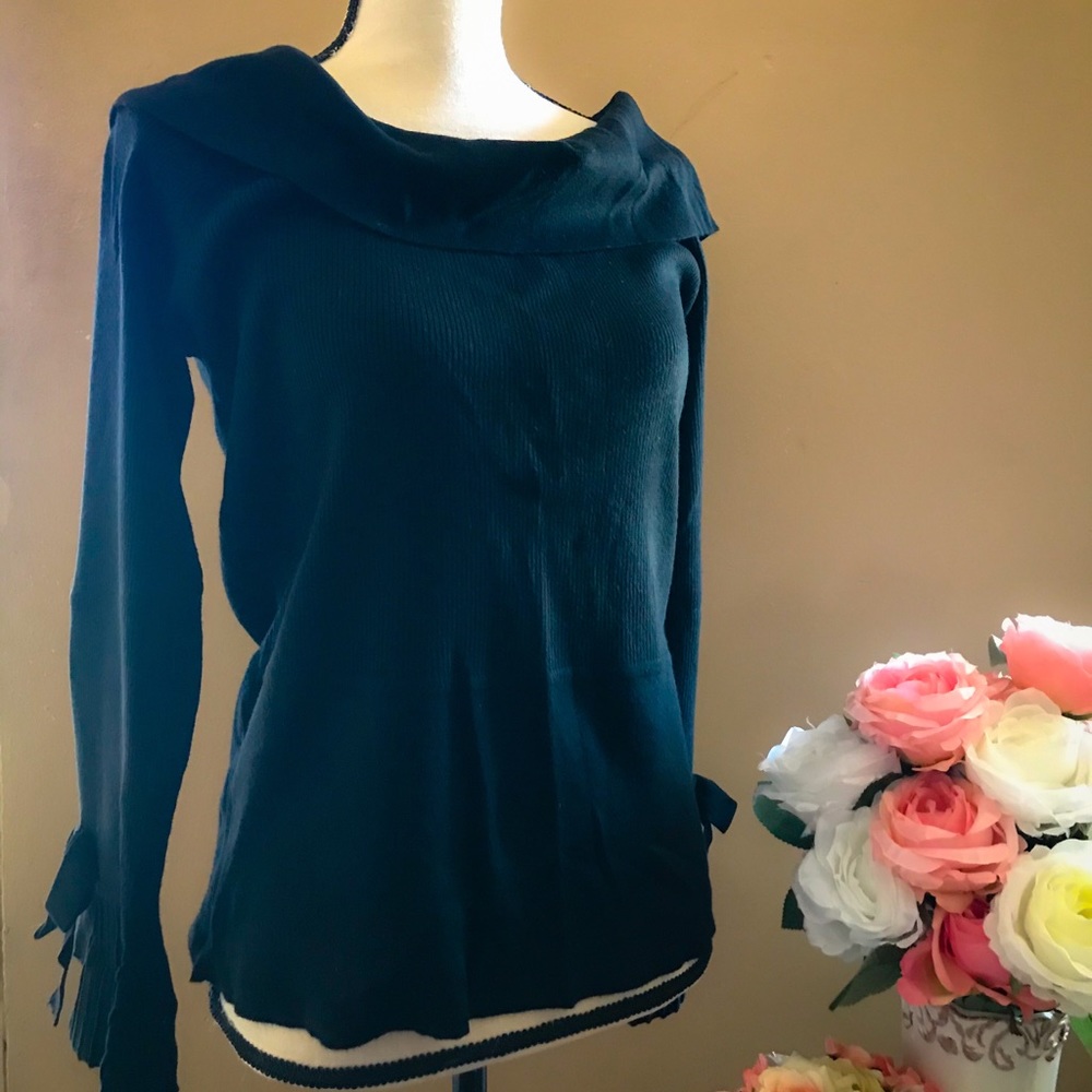 NY&Co black cowl neck sweater.